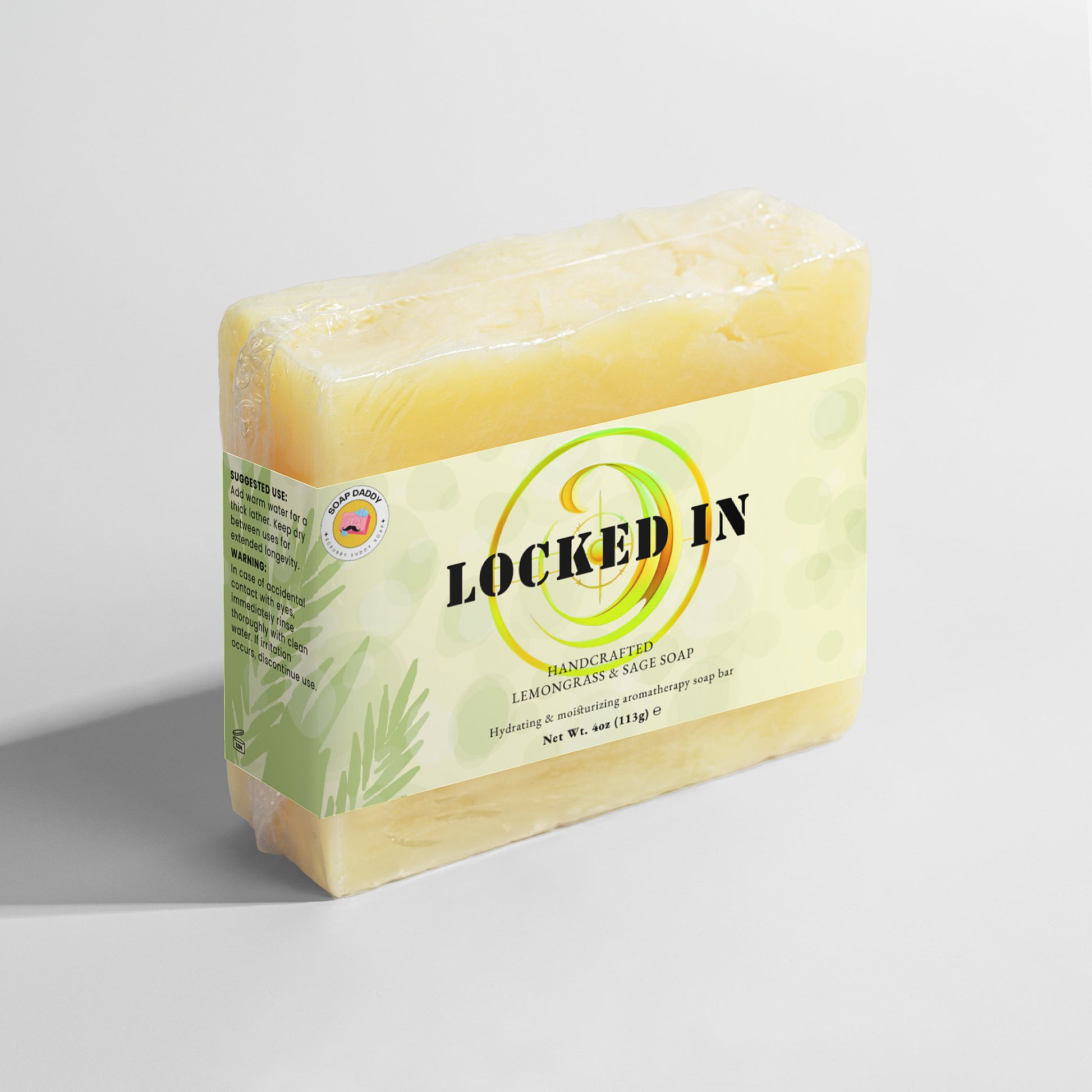Locked In - Lemongrass And Sage Aromatherapy Soap Bar
