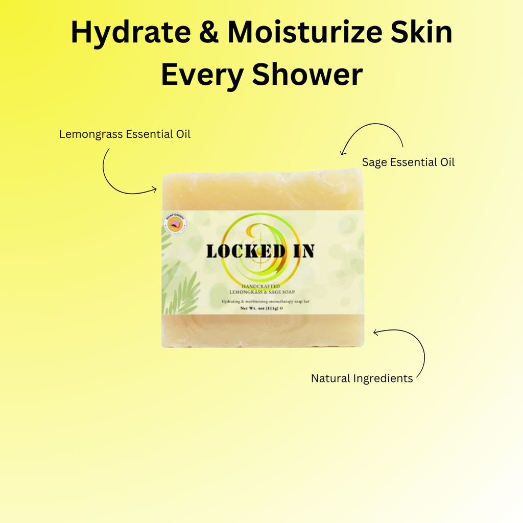 Locked In - Lemongrass And Sage Aromatherapy Soap Bar